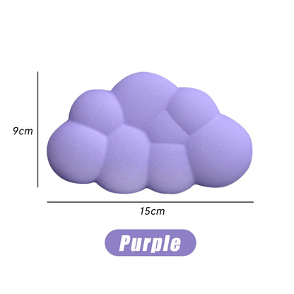Ergonomic Cloud-Shaped Memory Foam Wrist Rest Pad with Anti-Slip Desk Mat for Enhanced Comfort in Office Settings