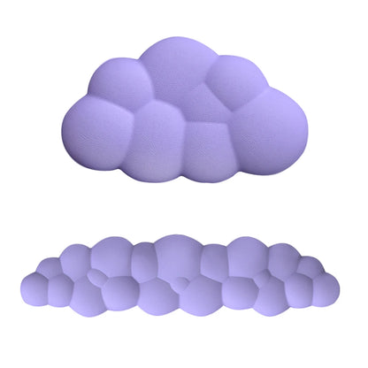 Ergonomic Cloud-Shaped Memory Foam Wrist Rest Pad with Anti-Slip Desk Mat for Enhanced Comfort in Office Settings