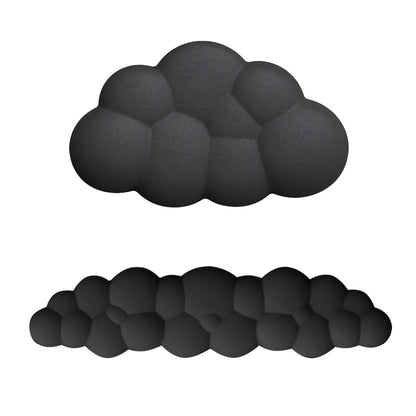Ergonomic Cloud-Shaped Memory Foam Wrist Rest Pad with Anti-Slip Desk Mat for Enhanced Comfort in Office Settings