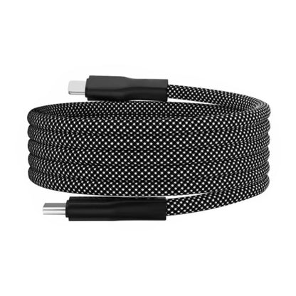 100W Magnetic USB C Charger Cable, 1M Nylon Braided Fast Charging Type C to Type C Cable