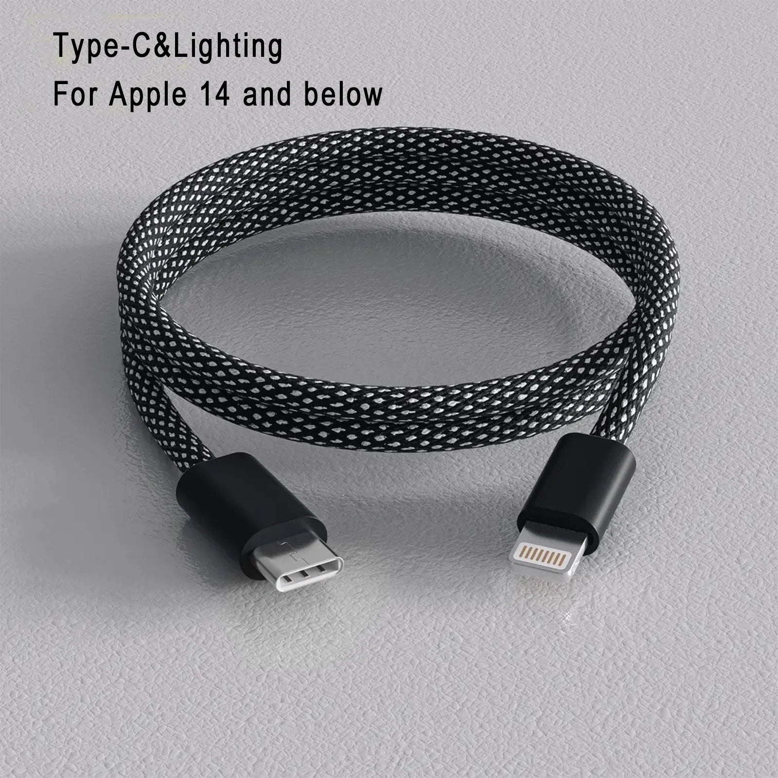 100W Magnetic USB C Charger Cable, 1M Nylon Braided Fast Charging Type C to Type C Cable