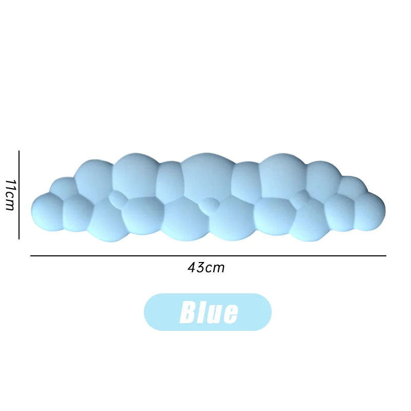 Ergonomic Cloud-Shaped Memory Foam Wrist Rest Pad with Anti-Slip Desk Mat for Enhanced Comfort in Office Settings