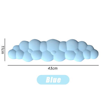 Ergonomic Cloud-Shaped Memory Foam Wrist Rest Pad with Anti-Slip Desk Mat for Enhanced Comfort in Office Settings